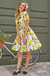 Vintage Sommer Print Kjole