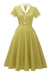 Vintage Citron Farve Kjole