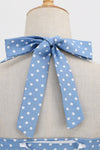 Retro Polka Dot Rygløs Kjole Til Kvinder