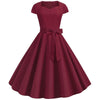 50'er Vintage Bourgogne Kjole