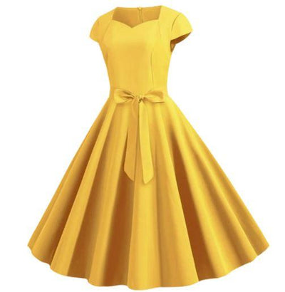 50'er Vintage Gul Kjole