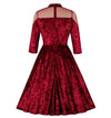 60'er Vintage Bourgogne Kjole