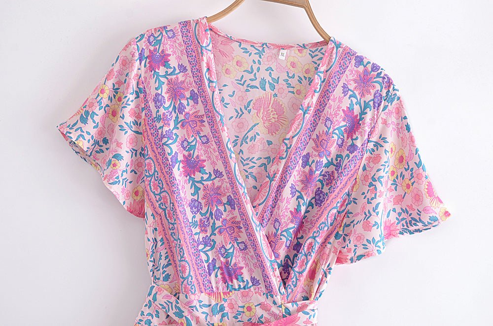 Smuk 70'er Lyserød Kjole