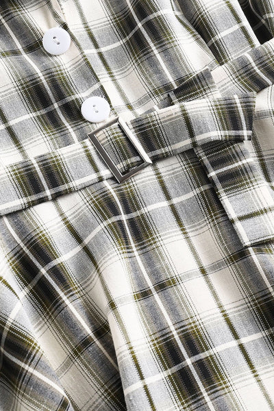 Vintage 50'er Plaid A-Line Kjole