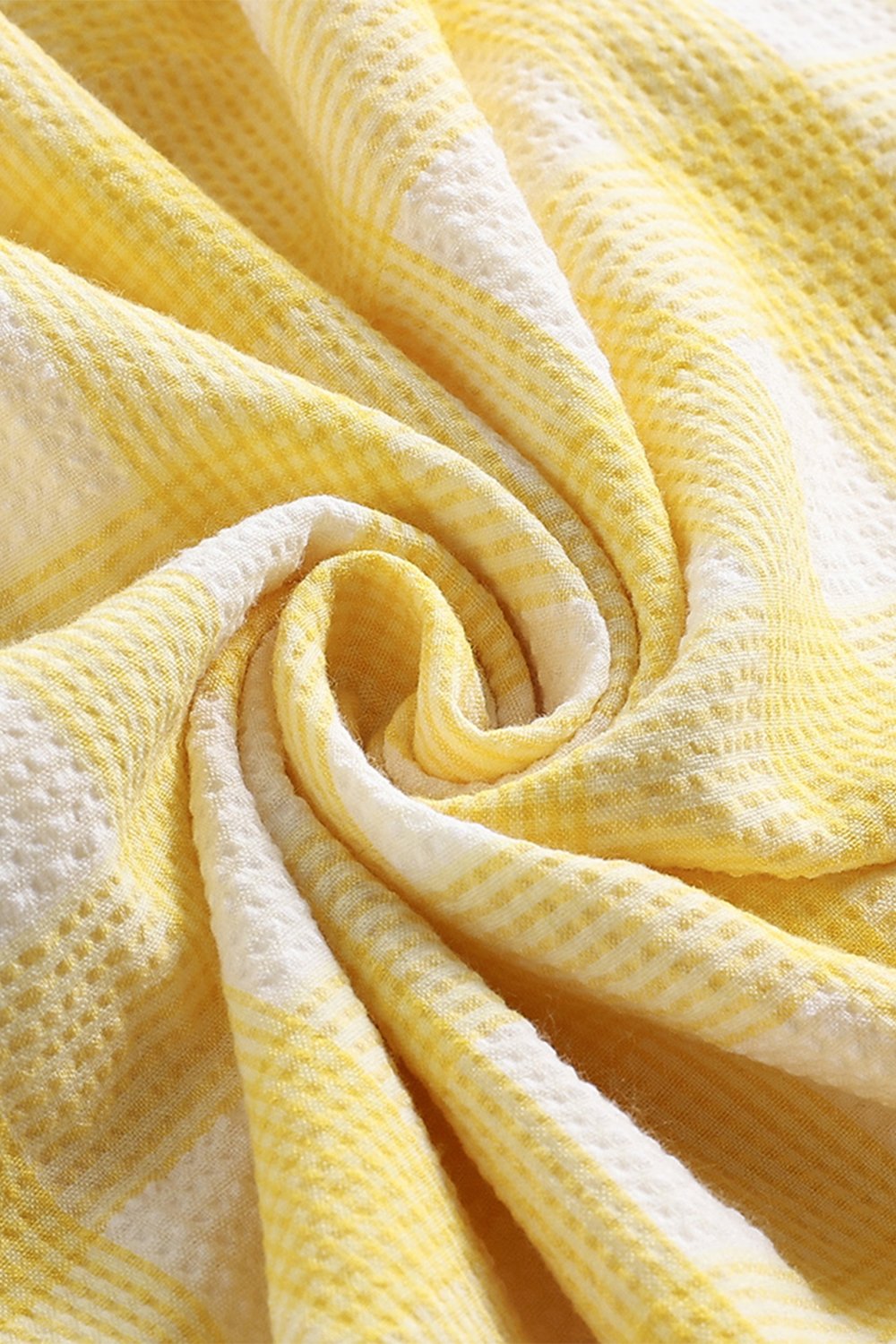 Gul Plaid Kjole Fra 1950'erne