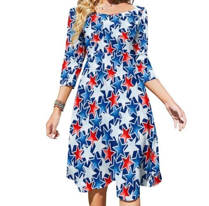 Vintage Konfettikjole Fra 70'erne Til Kvinder