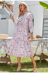 Vintage Blomster Lang Kjole