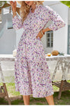 Vintage Blomster Lang Kjole