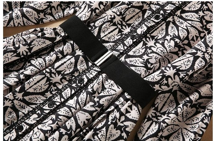 40'er Sorte Blomsterkjole