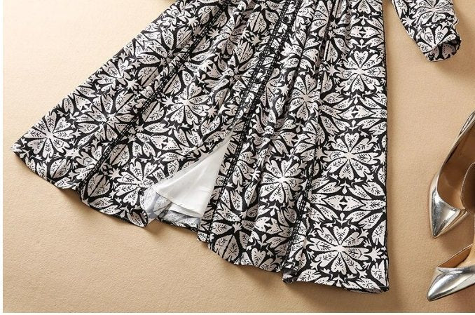 40'er Sorte Blomsterkjole