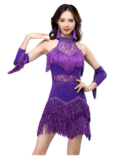 Charleston Frynset Kjole