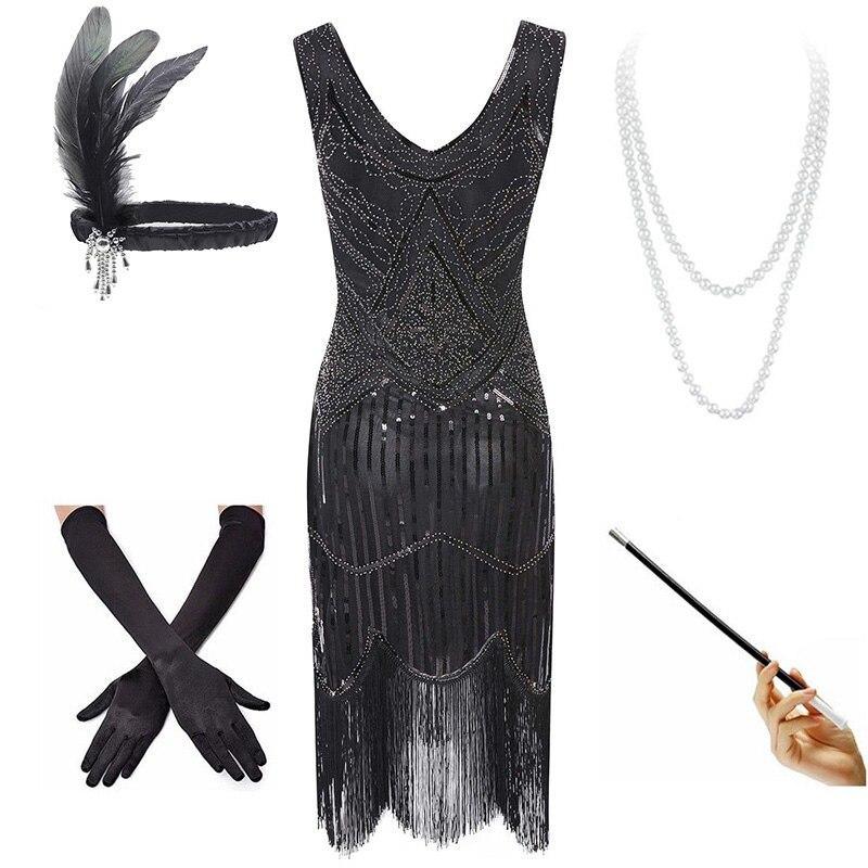 20'er Vintage Sølvkjole