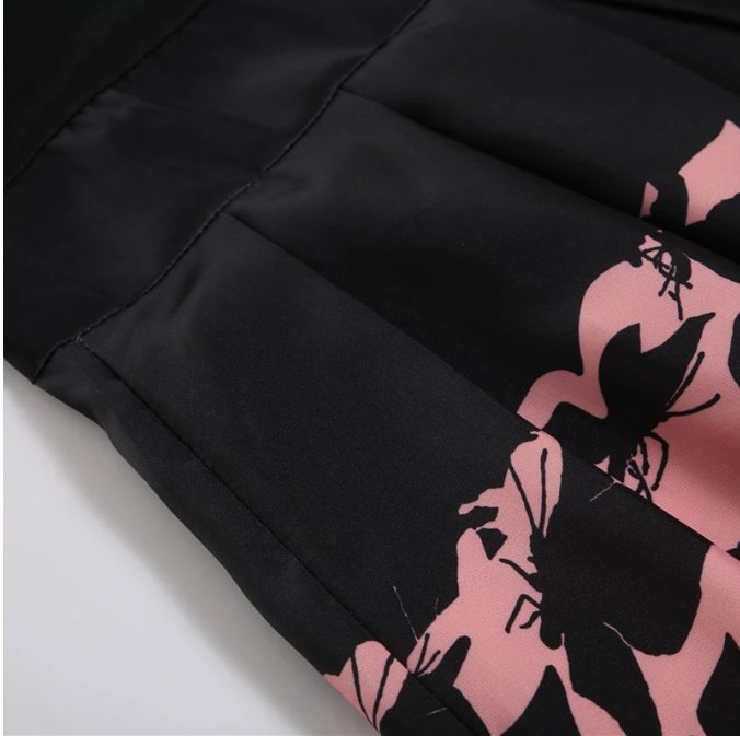 50'er Kjole Med Sommerfugle