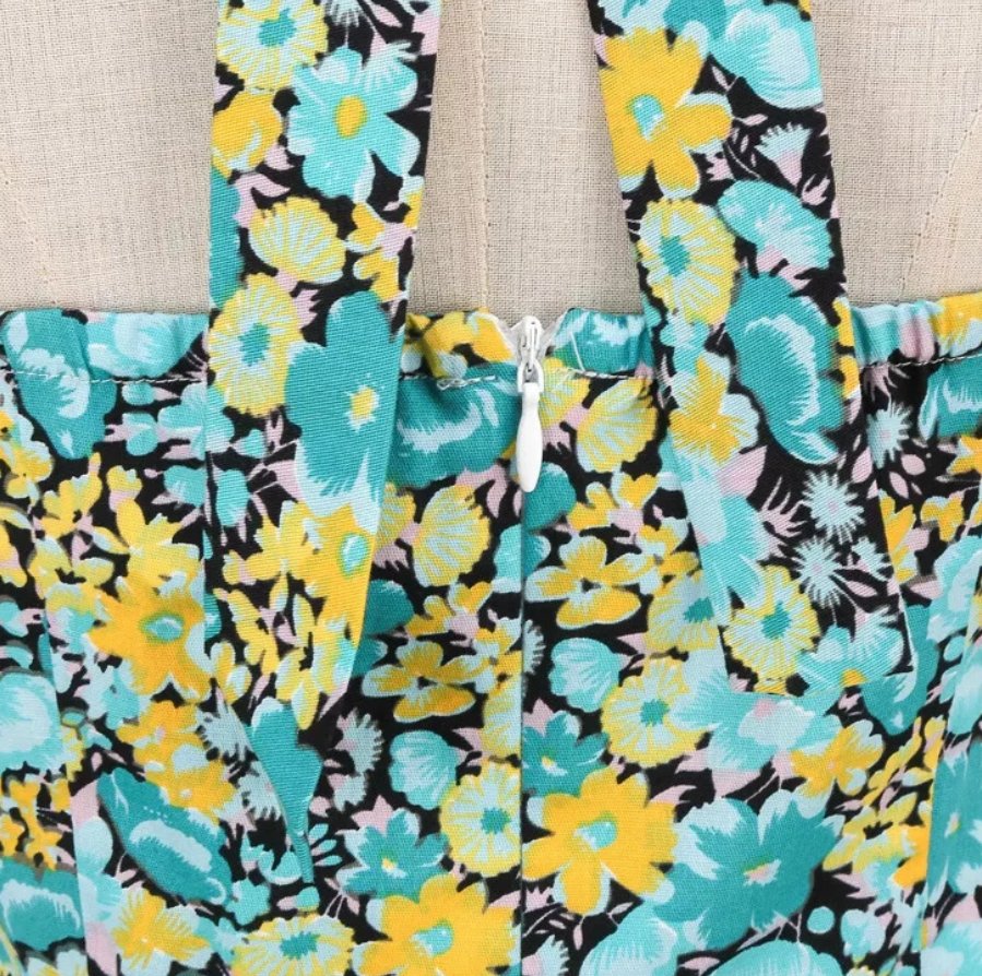 50'er Smart Blomsterkjole