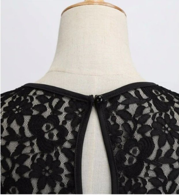 50'er Blusset Kjole Lilla