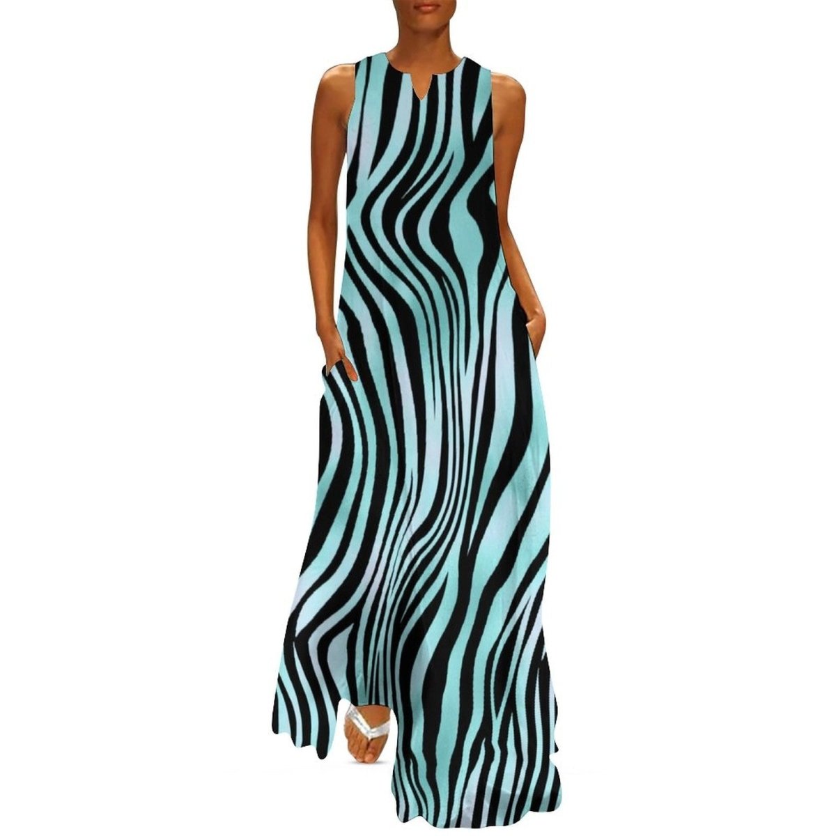 70'er Vintage Afslappet Kjole