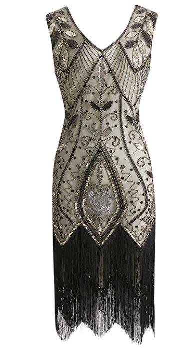 20'er Damekjole Beige