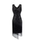20'er Vintage Plus Size Sort Kjole