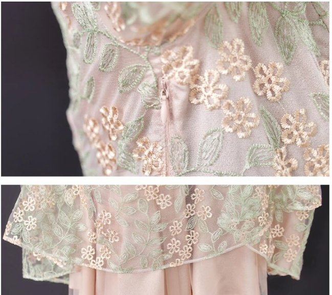 40'er Kjole Blonde Vintage Chic Grå