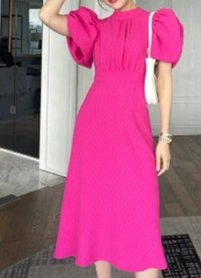 40'er Pink Volume Dress