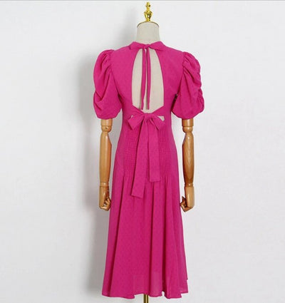 40'er Pink Volume Dress