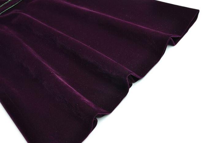 40'er Blomstret Fløjlskjole