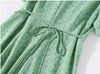 40'er Green Daisy Dress