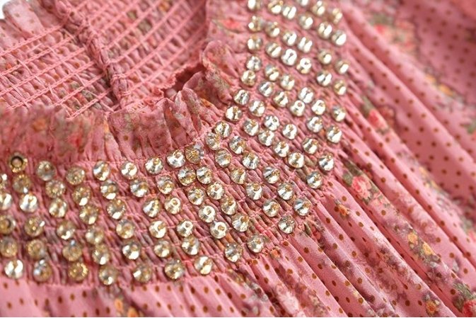 40'er Vintage Lyserød Kjole