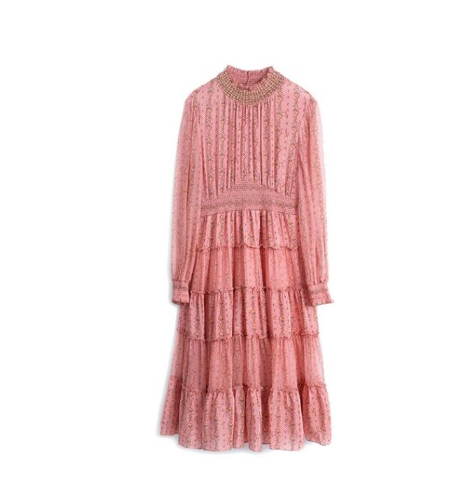 40'er Vintage Lyserød Kjole