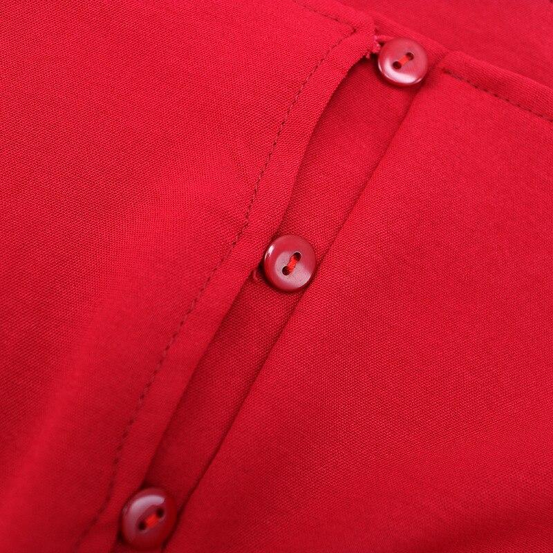 50'er Kjole Rød Efterår