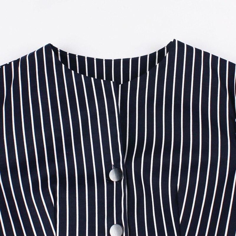 50'er Vintage Marineblå Kjole