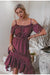 Vintage Bourgogne Kjole