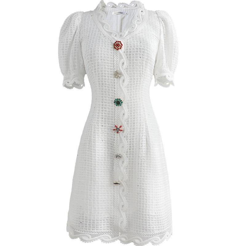 Vintage Knap Foran Kjole