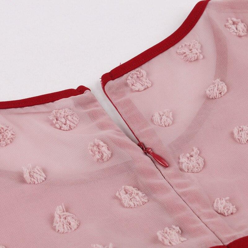 Cocktailkjole I 50'er-Stil Bourgogne