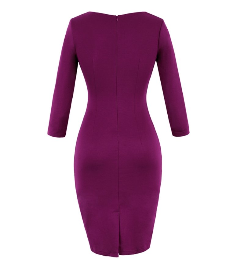 60'er Pencil Dress Lilla