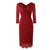 Vintage 50'er Pencil Dress Bourgogne
