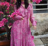 Vintage Pink Floral Ceremony Kjole