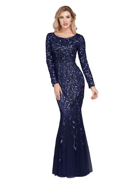 Chic Gatsby Aftenkjole Navy