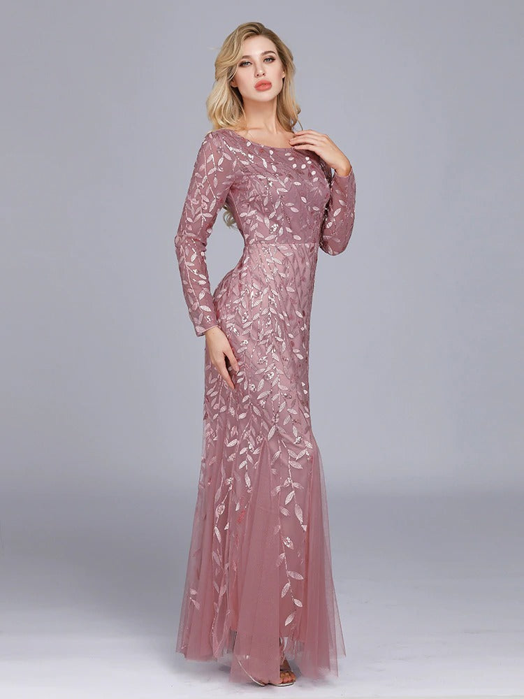 Chic Aftenkjole - Gatsby Mauve