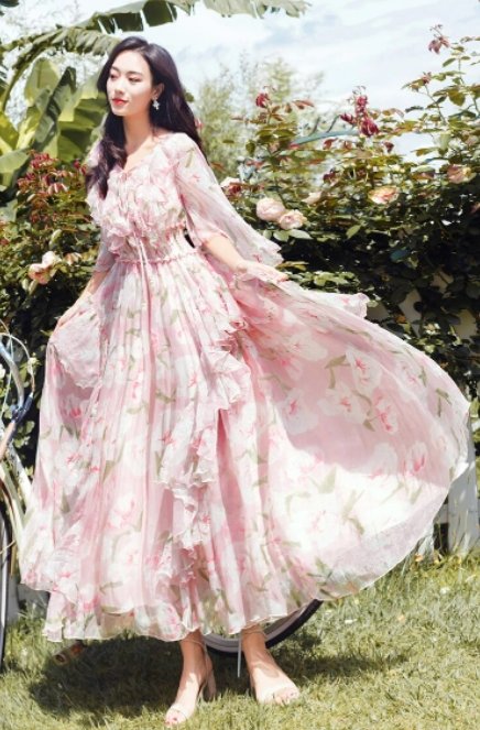 Vintage Pink Blondekjole