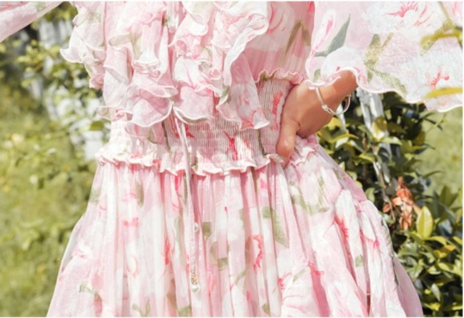 Vintage Pink Blondekjole