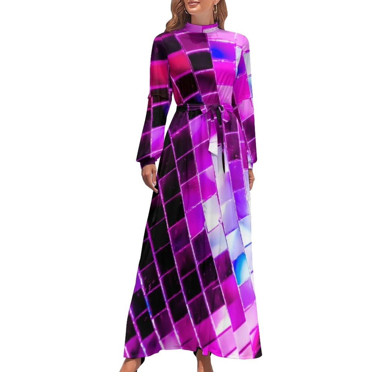 70'er Disco Kjole Pink