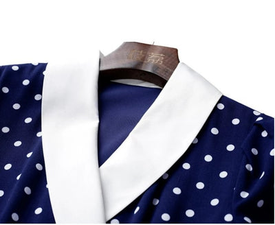 Vintage Polka Dot Lige Kjole