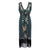 Grøn Og Guld Gatsby Spirit Dress