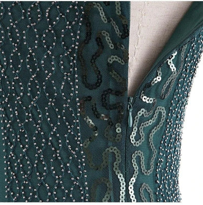 Grøn Og Guld Gatsby Spirit Dress