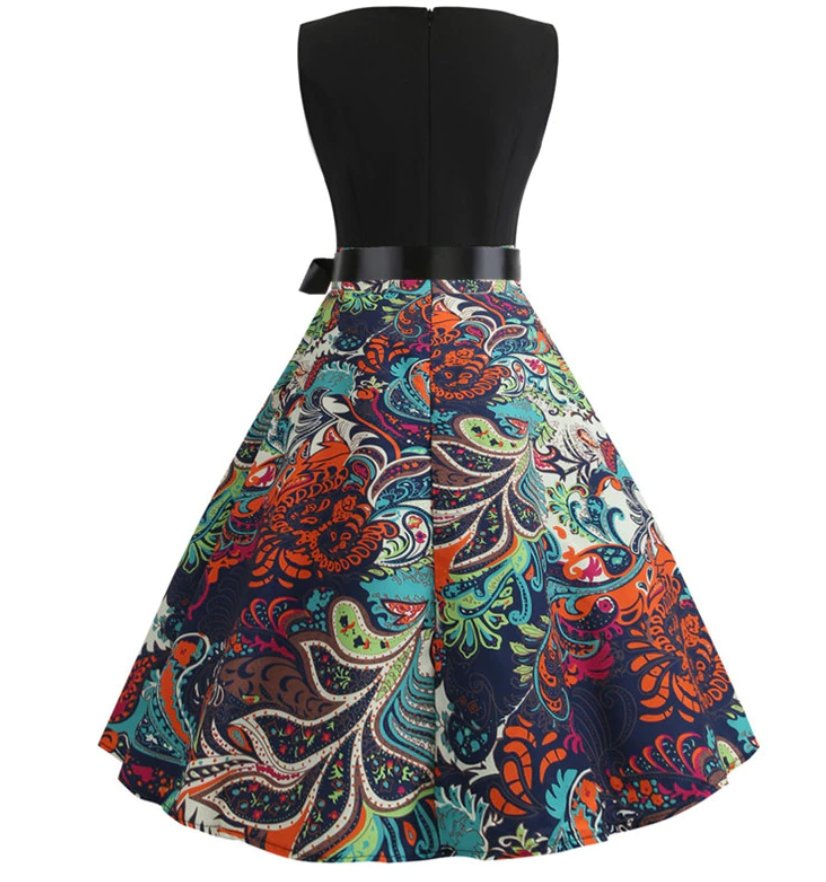 50'er Blusset Aftenkjole