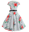 Vintage Poppies Flared Kjole