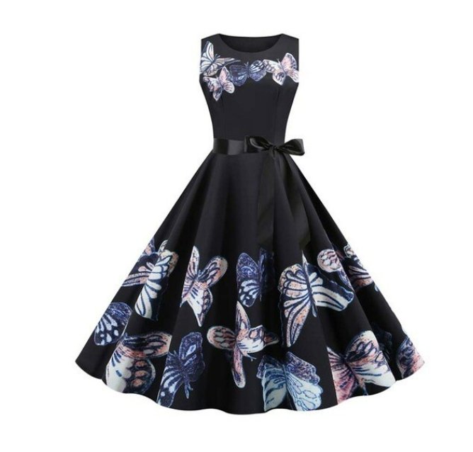 Vintage Lilla Blusset Kjole