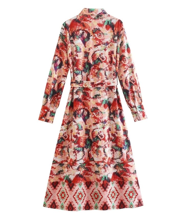 70'er Fluid City Kjole