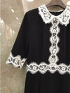 Vintage Sort Skede Kjole